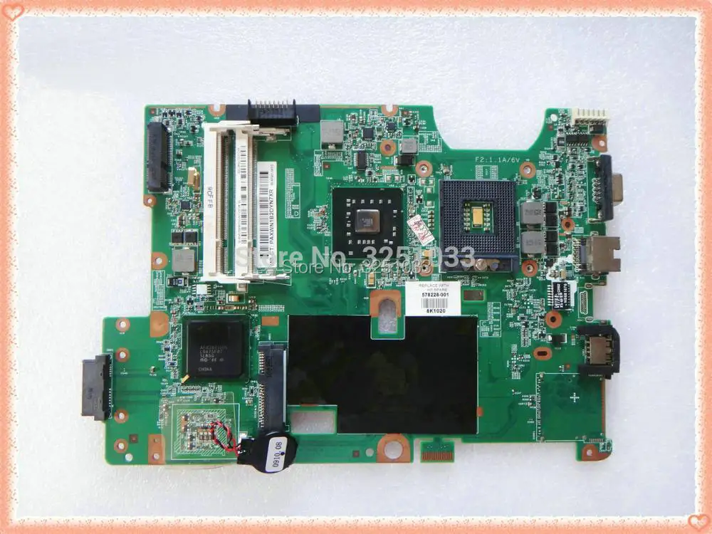 

578228-001 G60 Laptop Motherboard 48.4FQ01.011 For HP G60T-500 NOTEBOOK DDR2