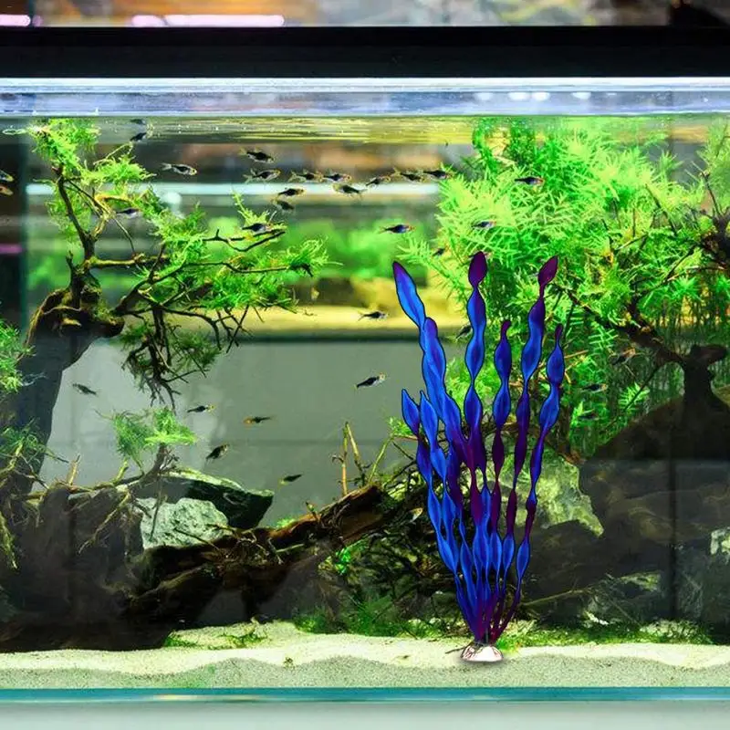 CA13 Fish Tank Aquarium ภูมิทัศน์ Fake Grass จำลองพืชน้ำ Fishbowl Fish Nesting ซ่อนเครื่องประดับประดิษฐ์