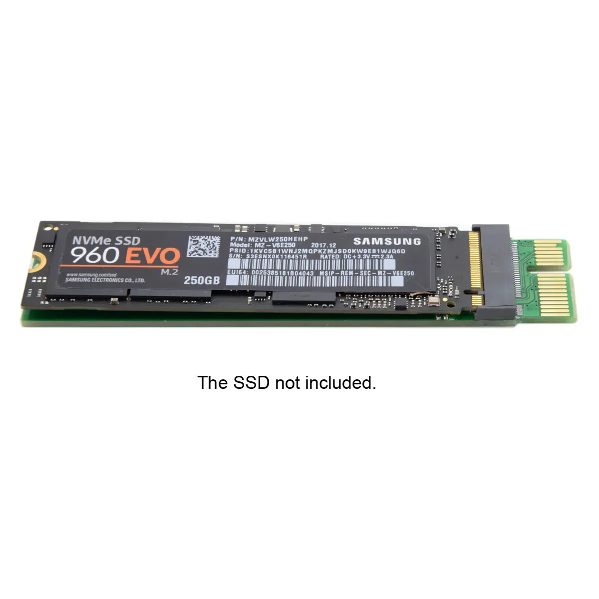 CY NGFF M-schlüssel NVME AHCI SSD zu PCI-E 3,0 1x x1 Vertikale Adapter für XP941 SM951 PM951 960 EVO SSD