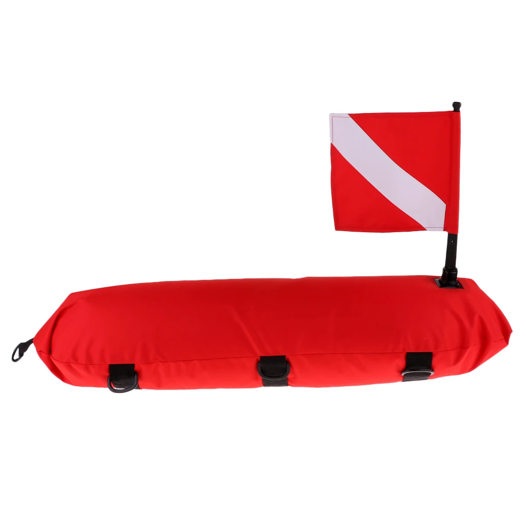 MagiDeal Professional Waterproof Inflatable Scuba Diving Spearfishing Float Buoy + Dive Flag