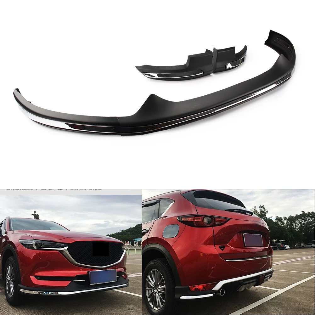 

CX-5 Car Accessories Front Rear Bumper Protective Board Guard Skid Plate Bar Trim Protector For Mazda CX5 2017 2018 2019 2020