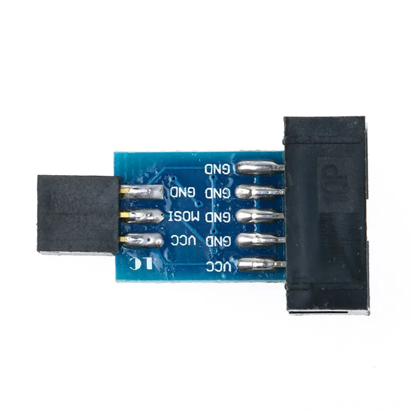 2PCS PCS 10 Pin To 6 Pin Adapter Board Connector For Arduino ISP Interface Converter AVR AVRISP USBASP STK500 Standard