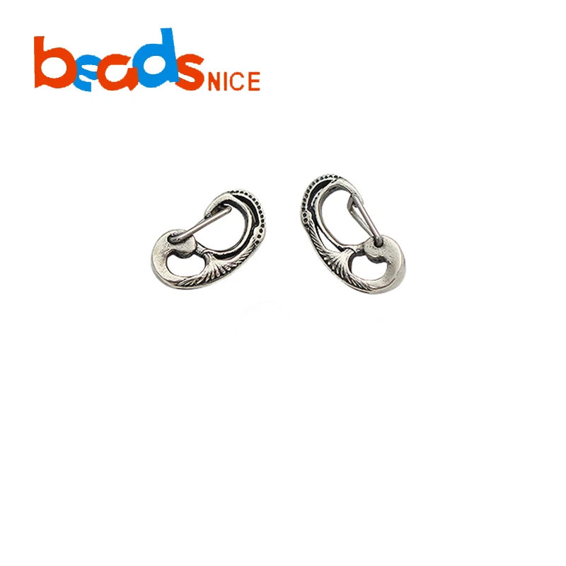 

Beadsnice ID39171smt2 Sterling Silver Hook Clasp Findings Necklace Clasp Jewelry Supply