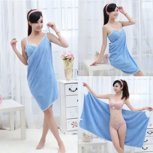 Soft Big Bath Towel Quick-Dry Bathing Shower Soft Towels Bathing Bathrobe Dacron Microfiber  Fast Dry Spa Wrap Dress