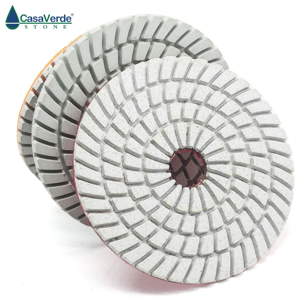 DC-W3PP02 4 بوصة 100 مللي متر الرطب استخدام 3 خطوة الماس تلميع منصات للرخام و الجرانيت