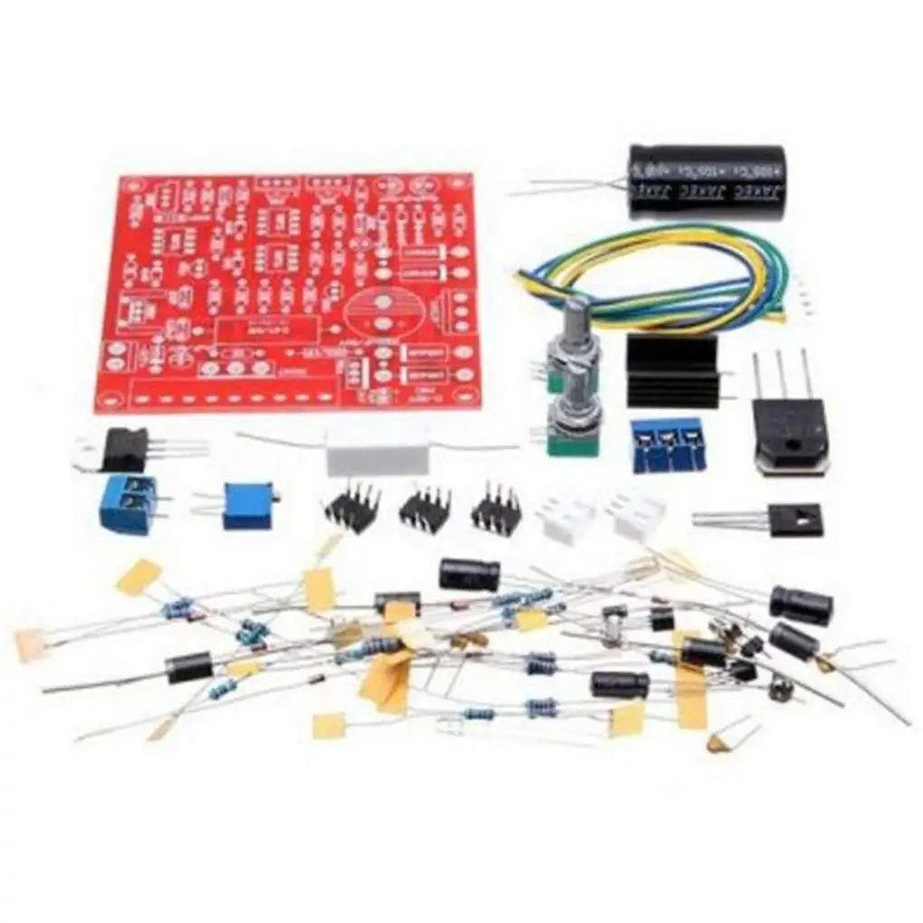 0-30V 2mA-3A Adjustable DC Regulated Power Supply DIY Kit Short with Protection continuously adjustable from 2mA to 3A