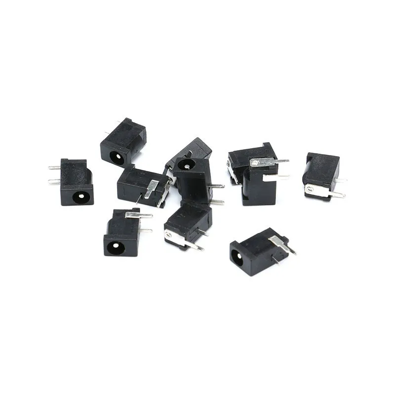 20Pcs DC-002 1A 30V Black DC Power Jack Socket Connector DC002 3.5*1.3mm 1.3 for Mini DC Socket