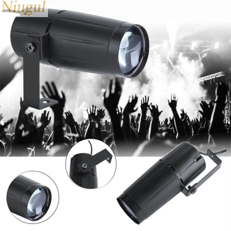 LED pinspot stage light, RGBW Single color Pin spot with beam stage light ; LED Spot lighting, Store shop windows spotlight