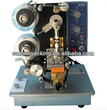 Free shipping color ribbon manual batch coding machine