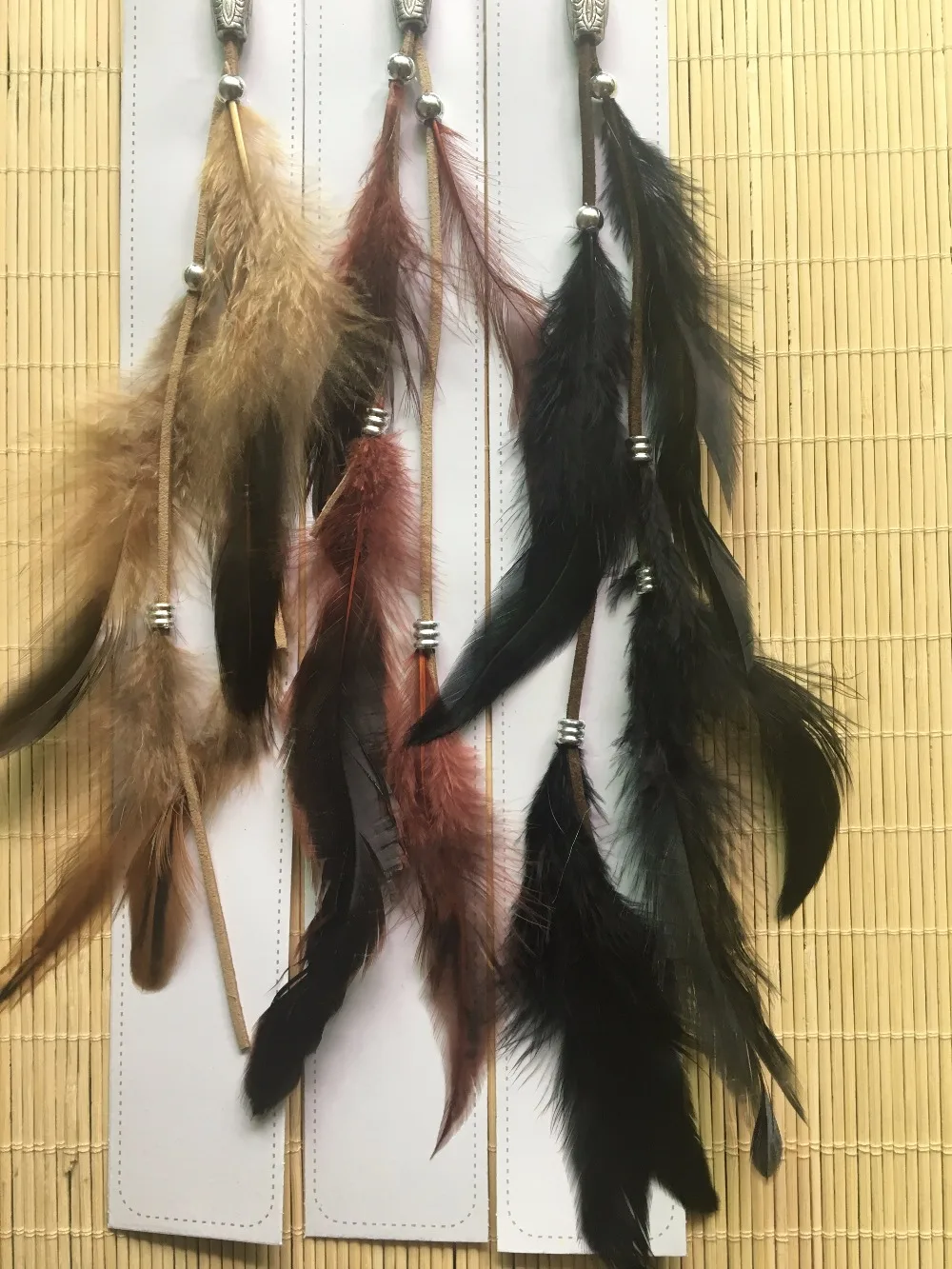 Feather Hair Clips Leather Fashion Natural Feather Hair Clip Hair Extension Headdress Wedding Headwear Hair Accessories