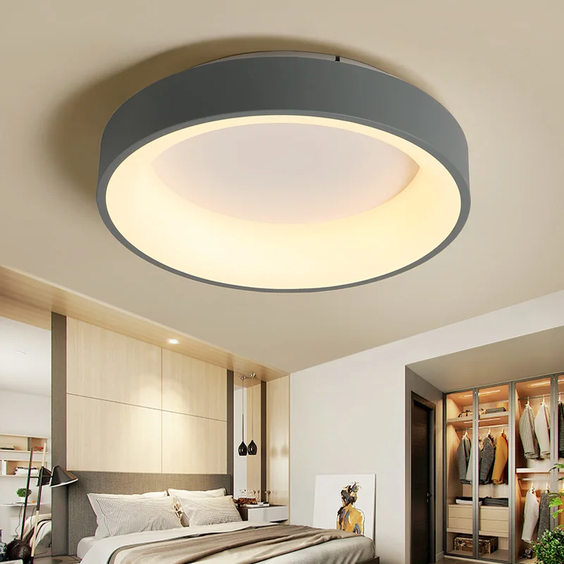 

Round/Square/Triangle Modern Led Ceiling Lights For Living room Bedroom Study room plafondlamp Dimmable Ceiling Lamp Fixtures