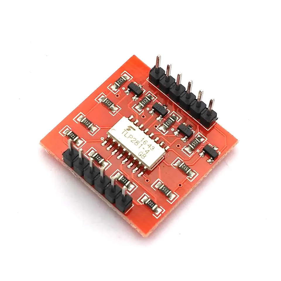 TLP281 4 CH 4-Channel Opto-isolator IC Module For Uno Expansion Board High And Low Level Optocoupler Isolation 4 Channel