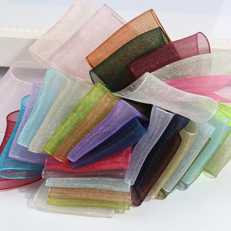 27 Colors Choose (10 Meters/Lot) 3/4\'\'(20mm) Broadside Organza Ribbons Wholesale Gift Wrapping Decoration Ribbons