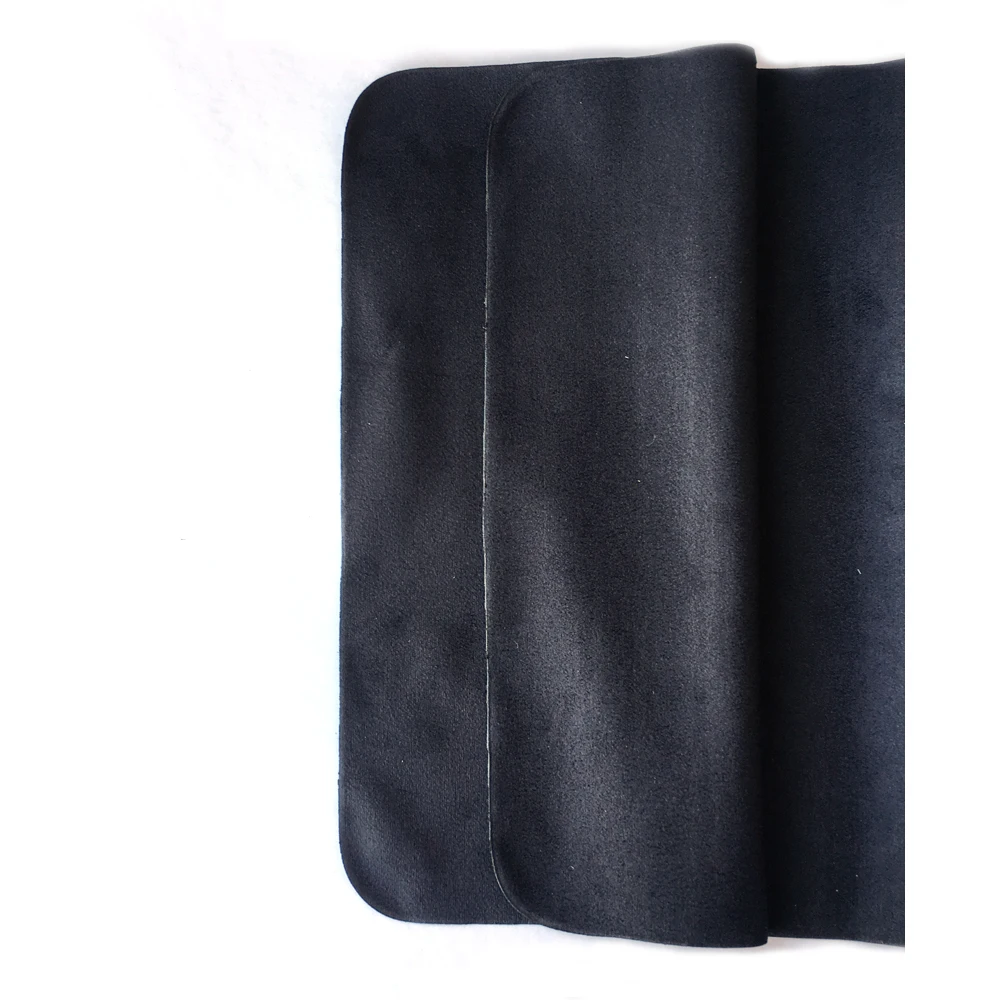 Kachawoo 175mm X 145mm 100pcs Eyewear Accessories Black Microfiber Cleaning Cloth Suede Cleaning For Glasses Customize