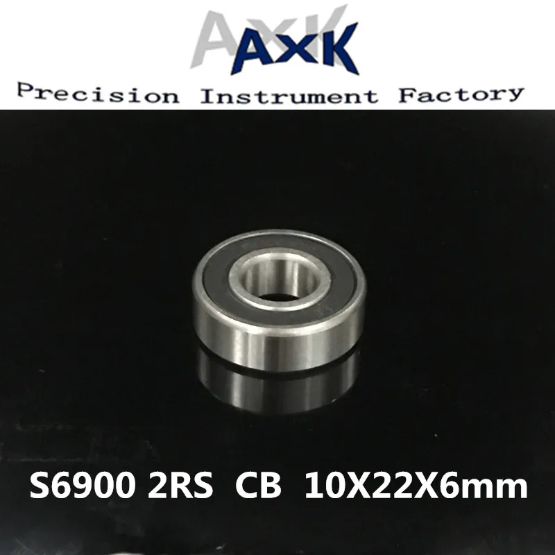 

2019 Sale Rushed Free Shipping 2pcs 10x22x6 Stainless Steel Hybrid Ceramic Ball Bearing S61900 2rs Cb / S6900 Abec5 Bicycle