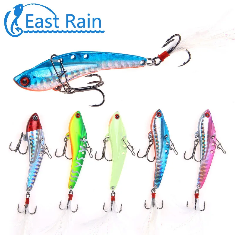 East Rain 6.5-7.5cm/13-30g  VIB Metal Lure for Sea Saltwater Bass Fishing Free Shipping