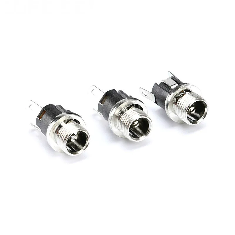 10PCS/Lot DC-053A DC Plug 5.5-2.1 Female Sockect Jack 5.5mm*2.1mm Audio Headphone Connector