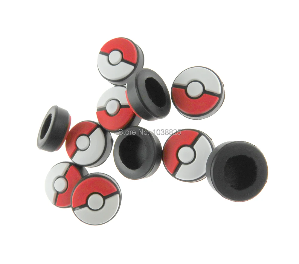 20 قطعة قبعات سيليكون ل كزة الكرة زائد المطاط غطاء مقبض ل نينتندو سويتش NS Pokeball لعبة التناظرية كاب