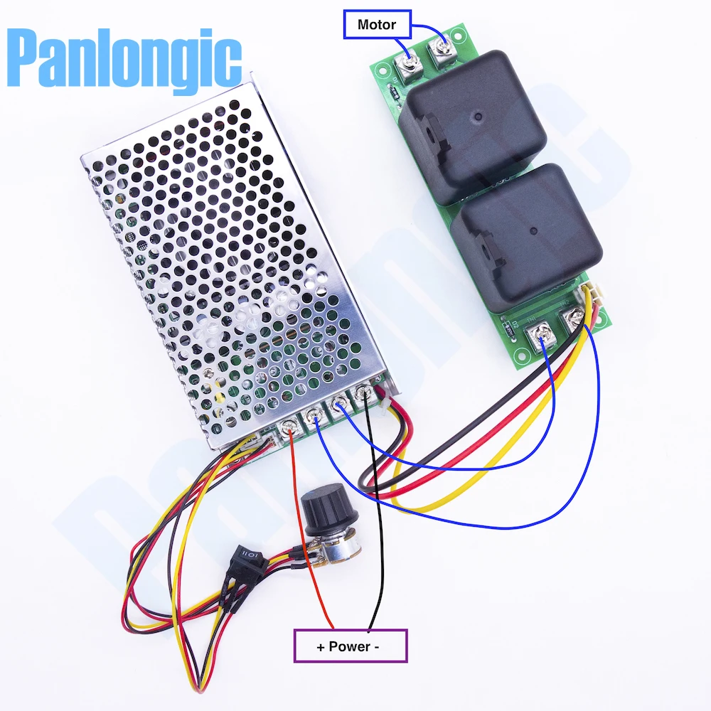 Soft Start PWM Control DC Motor Speed Controller Reversible 10-50V 100A 5000W