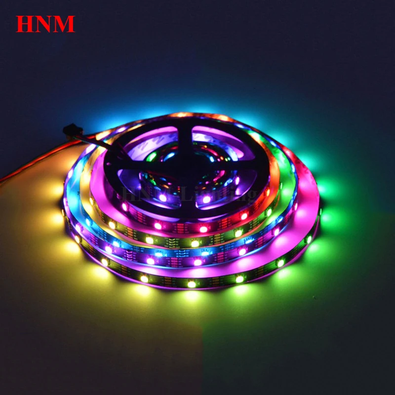 5M 30LEDs/m 5050 SMD RGB LED Strip WS2813 Pixel Light DC5V Neon Flexible TV Tape Lamp White/Black PCB IP20/IP65/IP67