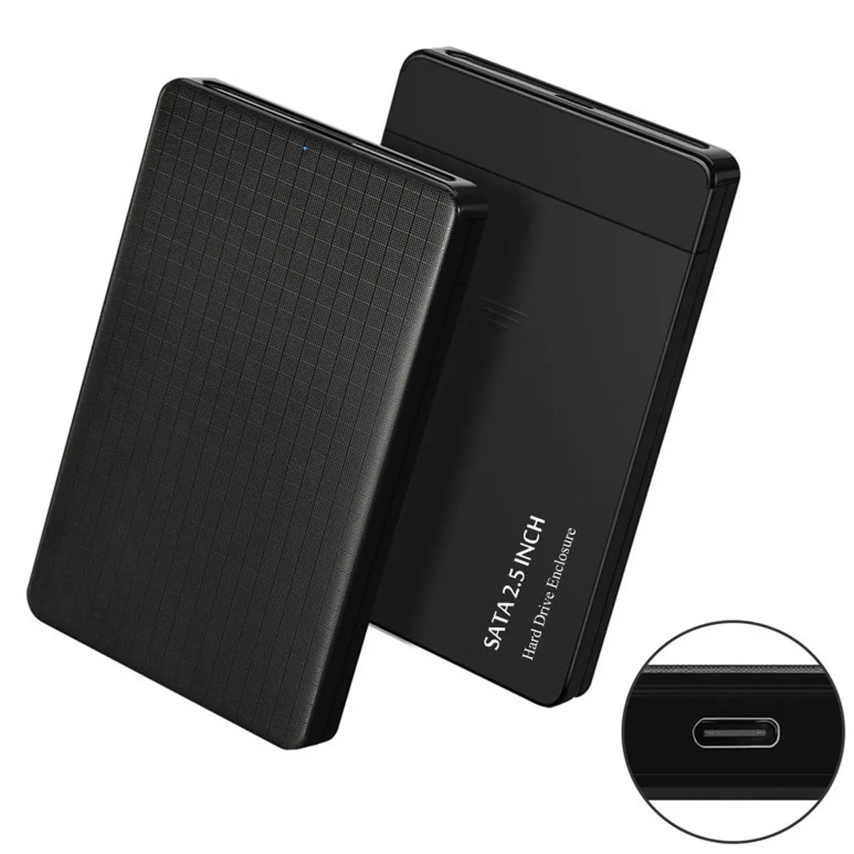 Chenyang USB-C Type-C to 2.5 Inch SATA SSD HDD External Hard Disk Enclosure for Laptop & PC