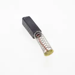 2PCS Dimension 4mm x 6mm x 10mm Carbon Brushes With Spring For Generic Electric Motors