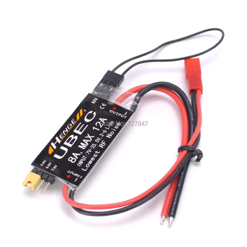 HENGE 8A UBEC Output 5V / 6V 6A / 8A Max 12A Inport 7V-25.5V 2-6S Lipo / 6-16 Cell Ni-Mh Input Switch Mode BEC for RC Quadcopter