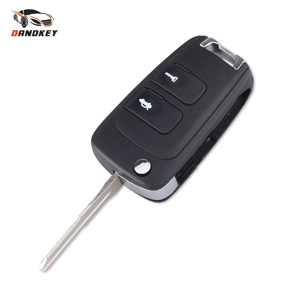 

Dandkey 2 Buttons Remote Car Key Shell Uncut Blade For Chevrolet Epica Key Case Car-styling