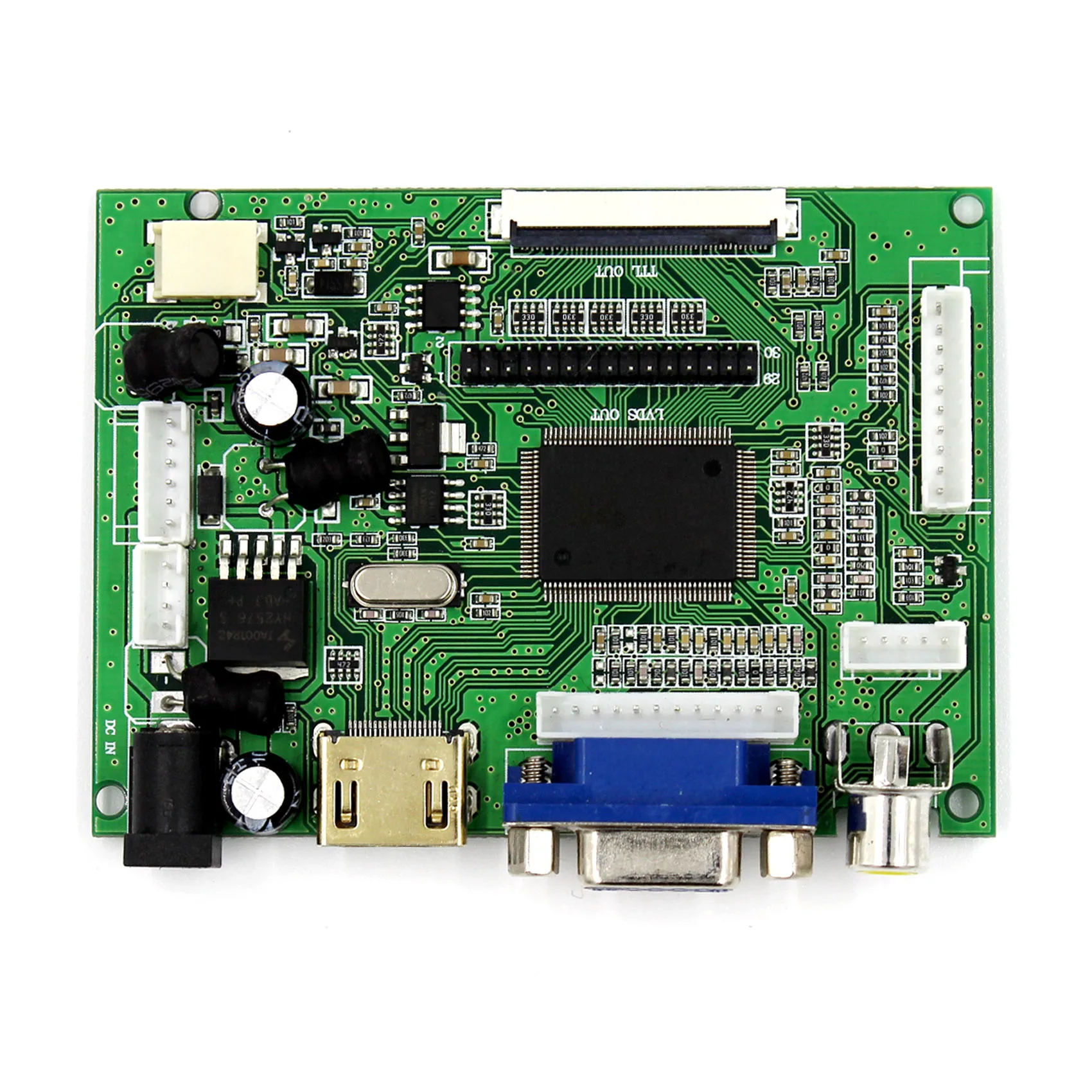 Placa controladora lcd hd mi vga + 2av, funciona com 8.4 polegadas, x 600, tela lcd aa084sc01