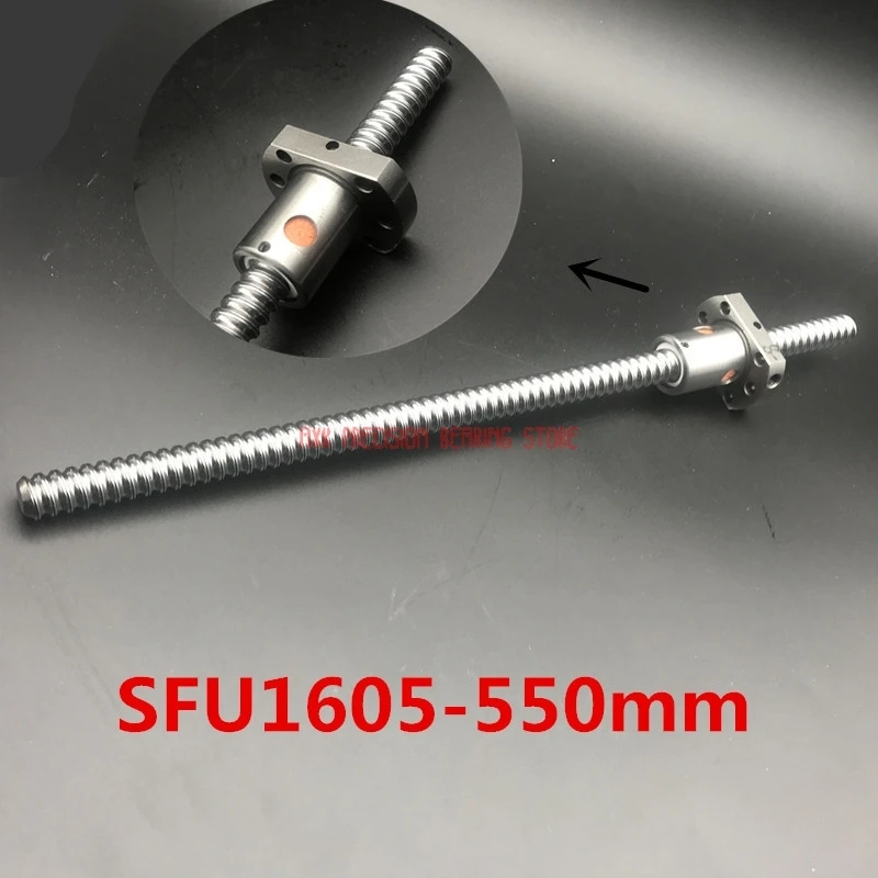 

Linear Rail Cnc Router Parts AXK Free Shipping For Sfu1605 550mm C7 Roller Ball Screw : 1pc Rm1605 L550mm+1pc Nut Cnc Parts