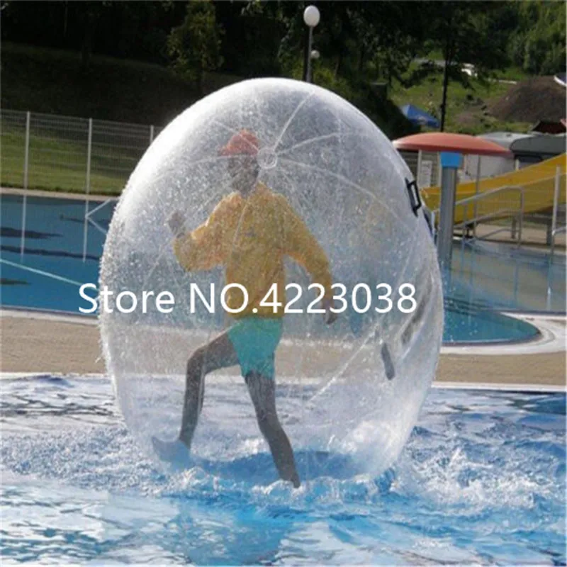 Boule d'eau gonflable transparente de 2m pour piscine, livraison gratuite