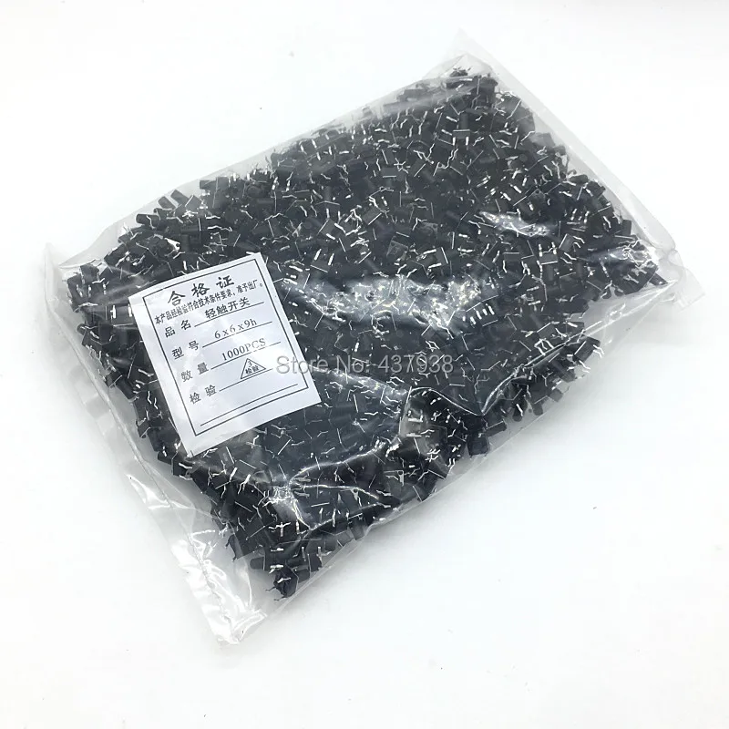 

1000pcs 6*6*9MM Tact Switch Tactile Switch Micro Switch 6x6x9MM Push button Switch 4pin Momentary Type