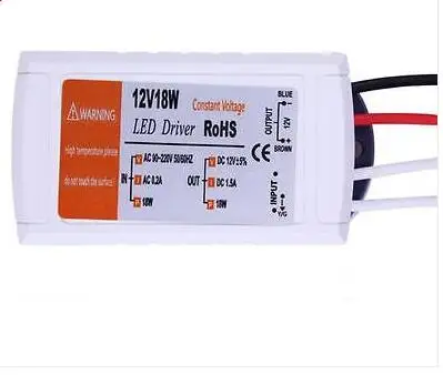 Transformadores de iluminación AC 100-240 V DC 12V 18W, controlador LED de alta calidad para fuente de alimentación de tira LED, 3 años de garantía,