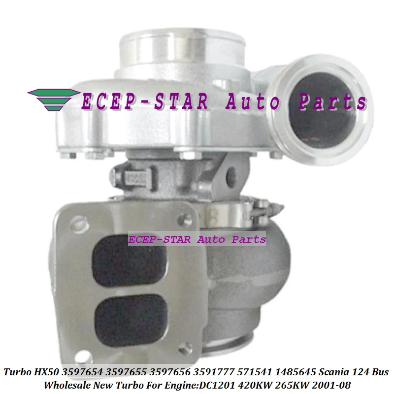 

Turbo HX50 3597654 3597655 3597656 3591777 571541 1485645 1485646 571539 1423036 For Scania 124 Bus DC1201 420KW 265KW 2001-2008