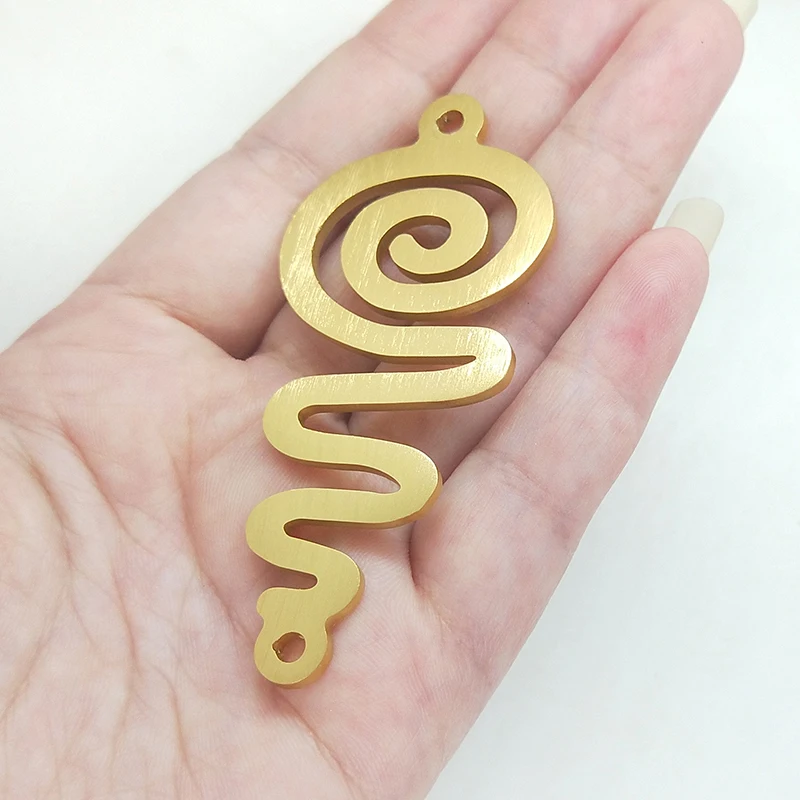 Novo 2 peças/saco 71mm liga de alumínio fio desenho linha curvada encantos pingente para diy colar brinco acessórios