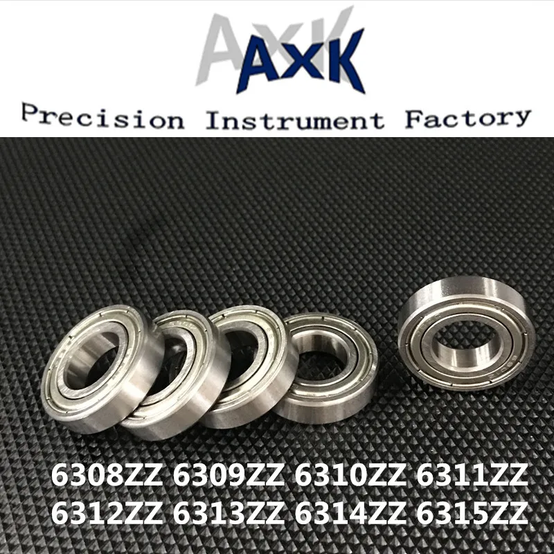 

2023 Rushed Axk 2pcs/lot Metal Shielded 6308zz 6309zz 6310zz 6311zz 6312zz 6313zz 6314zz 6315zz Steel Ball Bearing Deep Groove