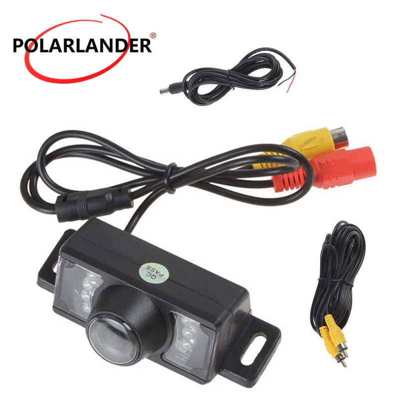 

best selling IP68 Waterproof 7 IR Lights Night Vision Short License plate Frame Reverse Camera 120 degree angle