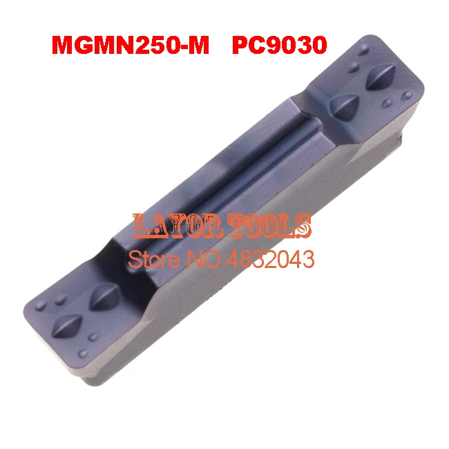 MGMN250-M PC9030, Two-headed Cutting Coated  Carbide Turning Insert  For Grooving Holder Mgehr , mgivr