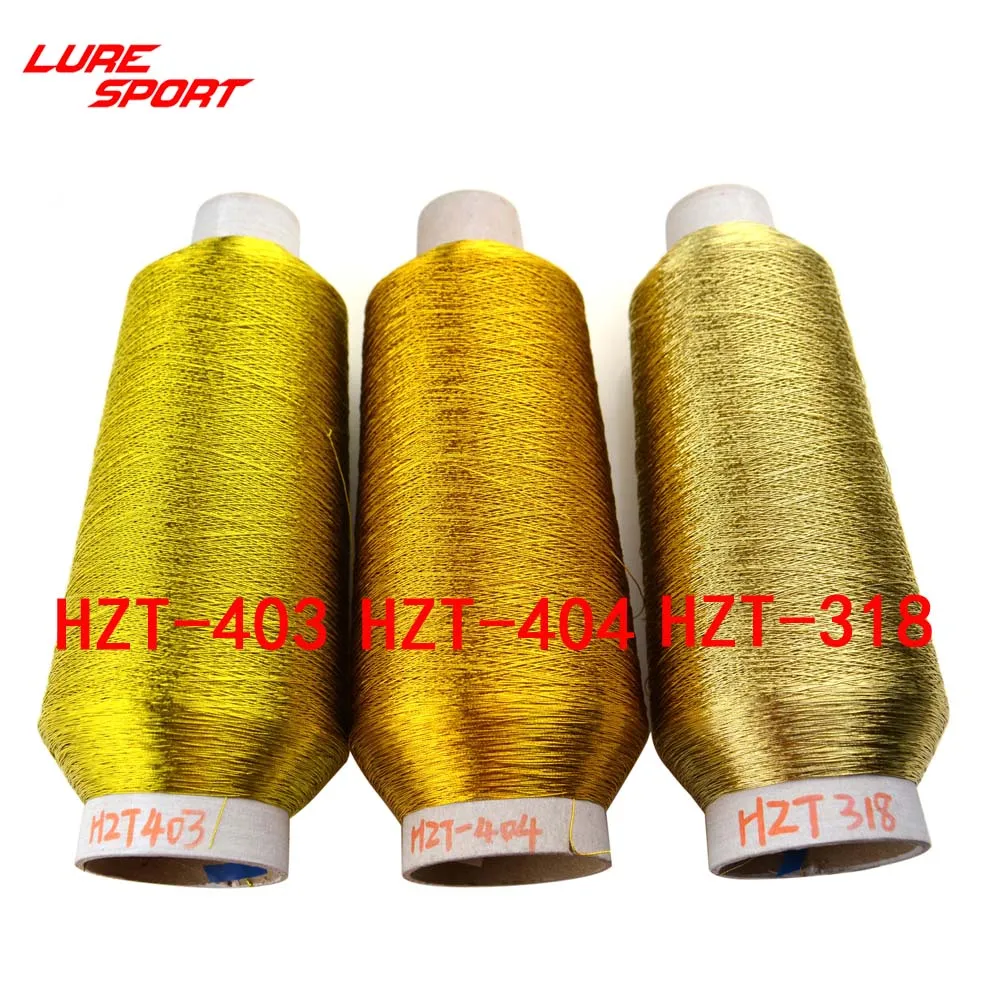 LureSport 2pcs Metallic Thread 2000m 500D Rod building component Decorating rod wrap thread Pole Repair DIY Accessories