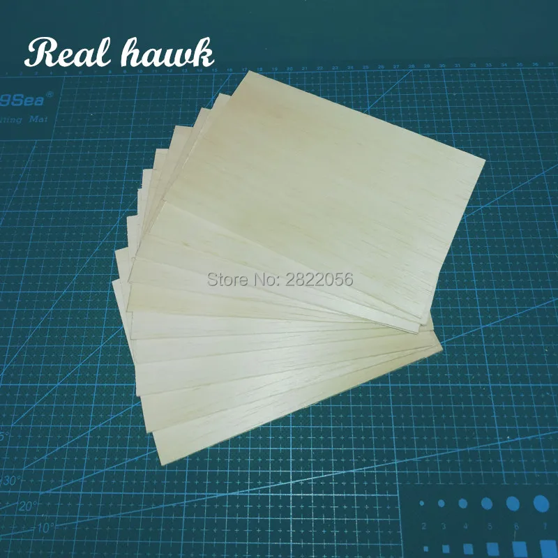 5pcs AAA+ Balsa Wood Sheets 150mm long 100mm wide 0.75/1/1.5/2/2.5/3/4/5/6/7/8/9/10mm thick for RC plane boat model DIY