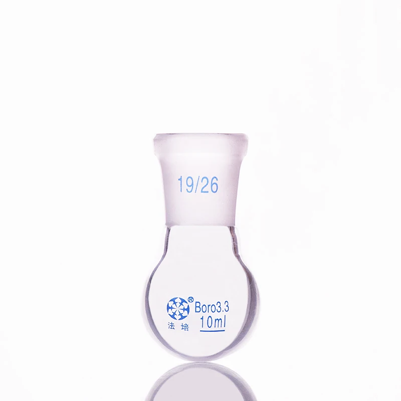 

Single standard mouth round-bottomed flask,Capacity 10ml and joint 19/26,Single neck round flask