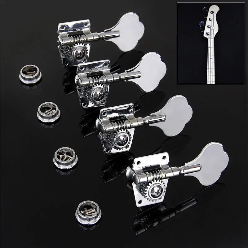 Vintage Jazz Precision Bass Tuning Pegs Open Geared Bass Tuners Machine Head Musical Instrument Accessorizes