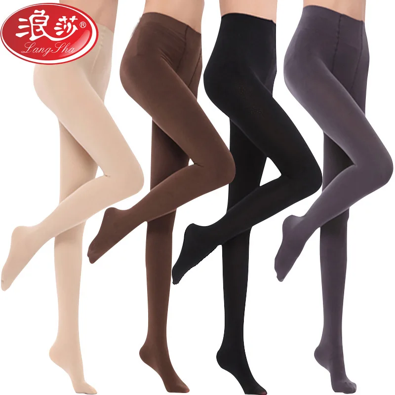 

120d add crotch pantyhose female Velvet Spring And Autumn Thick tights Thin Black Stockings women panties