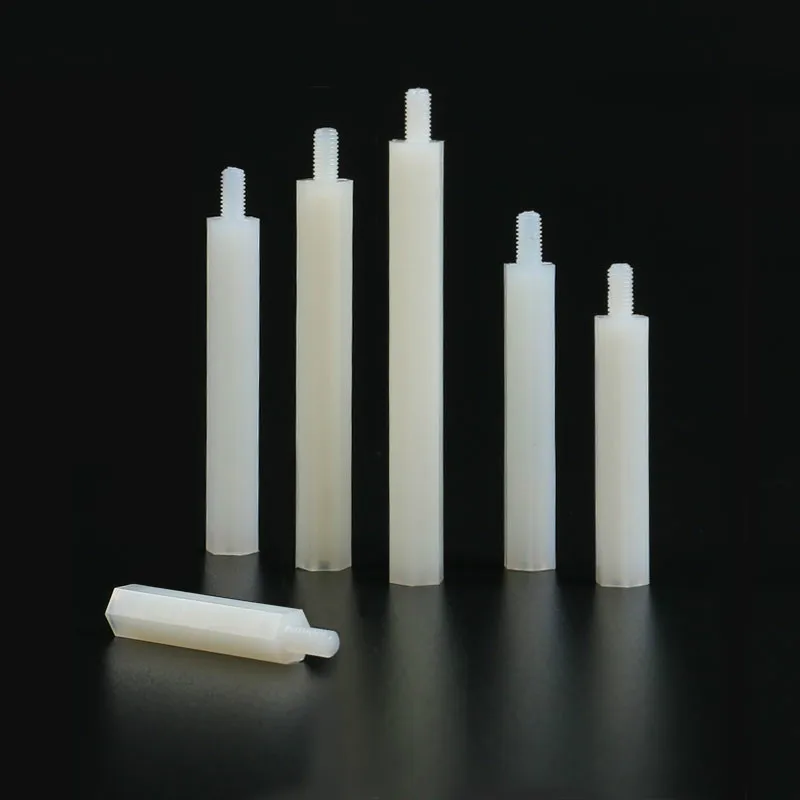10pcs M3+6mm Spacing Screw for PCB/Computer Motherboard Hexagonal Nylon Standoff Spacers