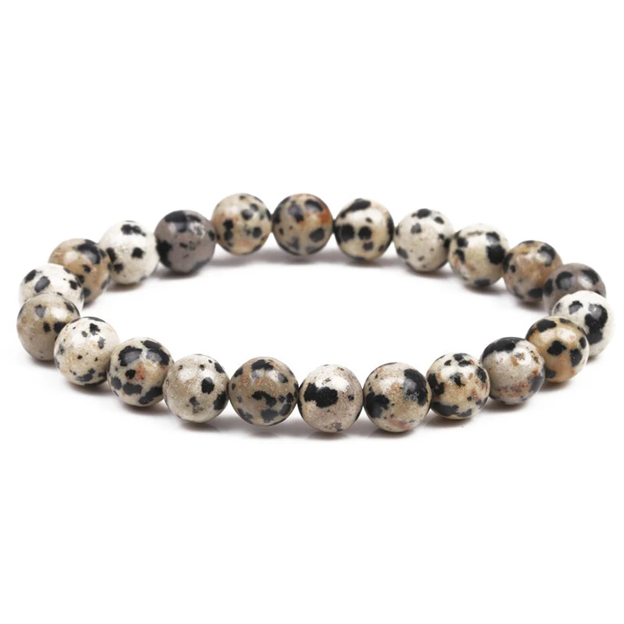 Nature Beaded Bracelet Men 8mm Natural Stone Lava Rock Tiger Eye Black Onyx Matte Healing Beads Stretch Charm Yoga Women Jewelry view 5