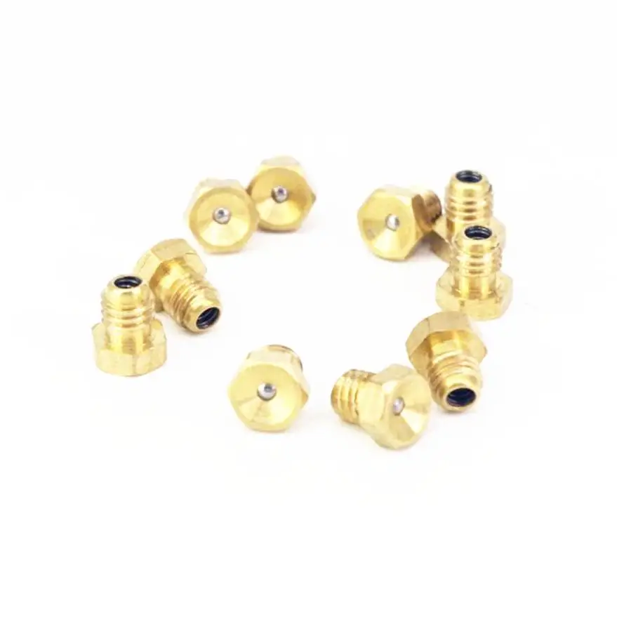 20pcs M6 Pitch 1mm Metric Male Flush Straight Grease Zerk Nipple Fitting For Grease Gun Machine Tool Accessories