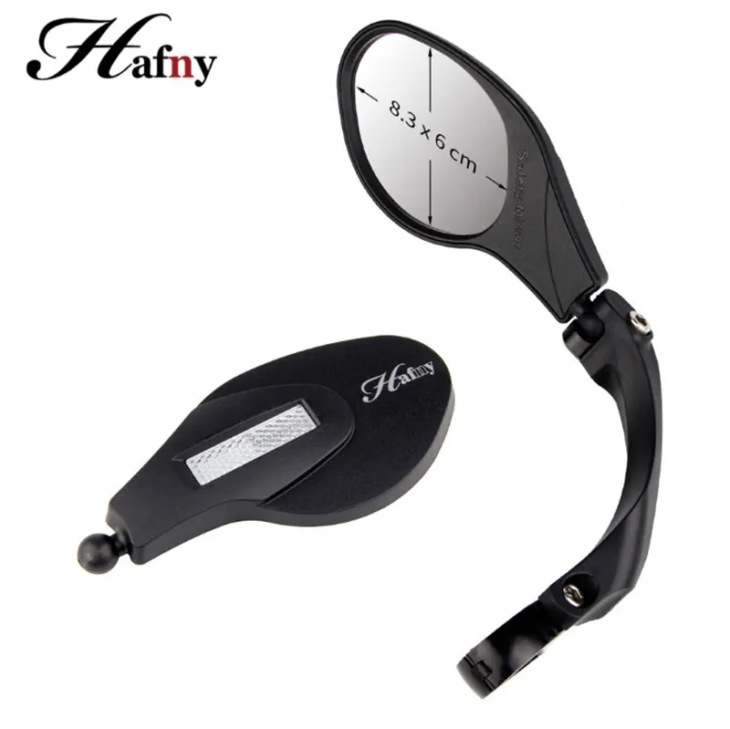 Bike Rear View Mirror,Hafny Unbreakable, Flexible Side Mirror, Rotatable Safety Back Review, Stainless Aluminum