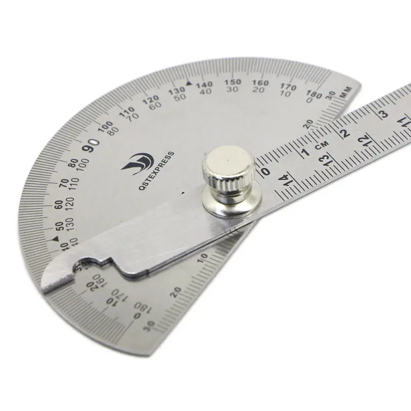 

Stainless Steel Rotary Protractor Angle Ruler Gauge Machinist Measuring Tool 180 degree