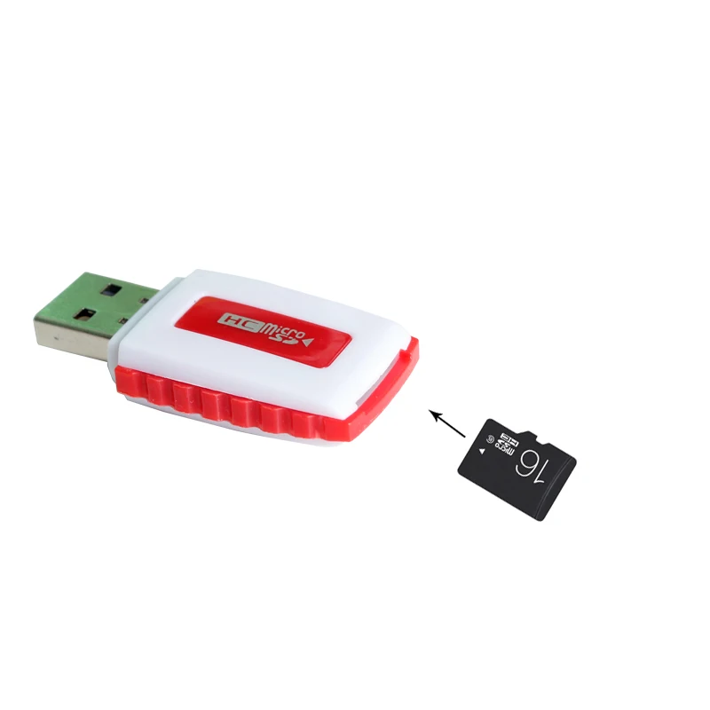 SR Harpoon Small Airship Card Reader Single Port USB 2.0 for Micro SD TF Card for PC Laptop Computer