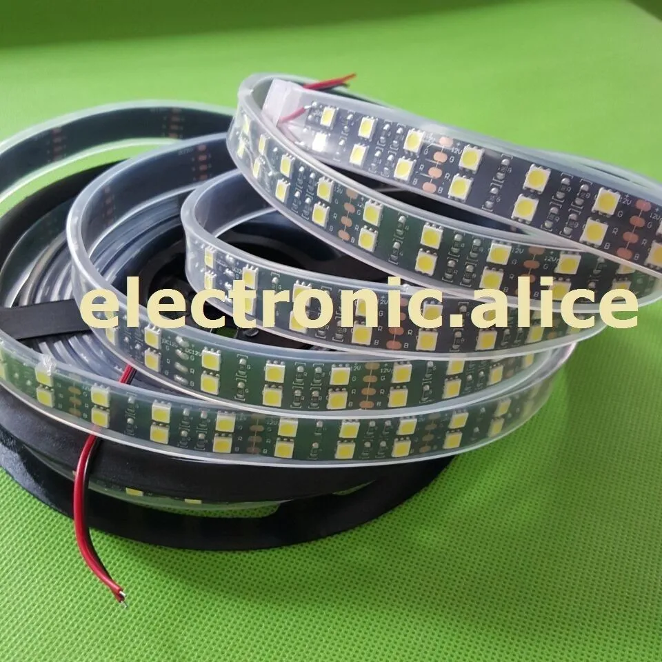 

Double Row 600leds 5M 5050 120LEDs/M cool white Flexible Strip Light DC12V IP67 Cool white 6000K -6500K 3000-3500K